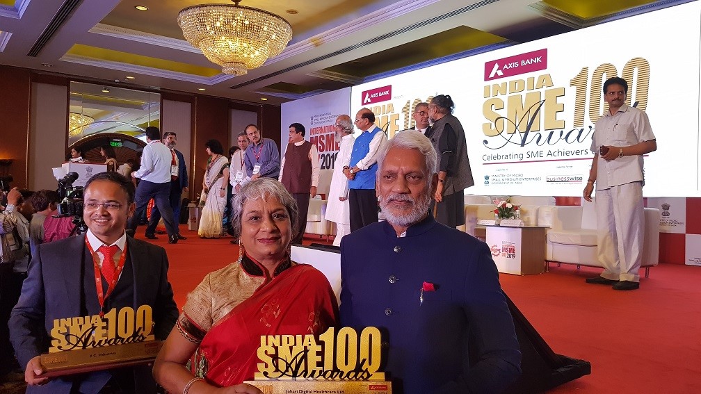 India SME 100 Awards Won by Johari Digital Healthcare Ltd - Medical Device Contract Manufacturer in India