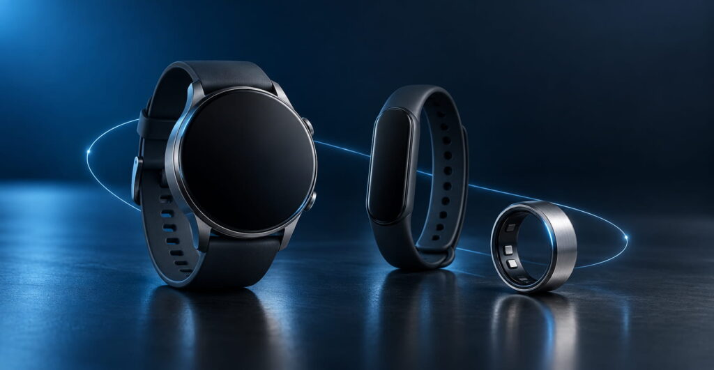 Smartwatches fitness bands and smart rings