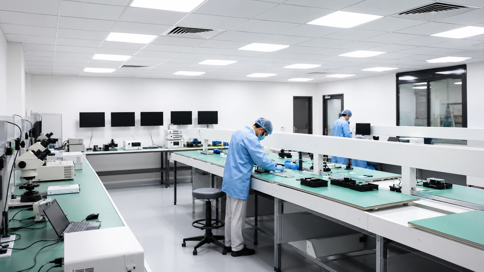 Dedicated precision technology assembly line